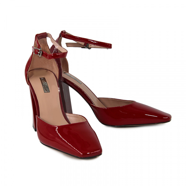 Туфли женские лето <88572B4-YP= кр/нат лак к>