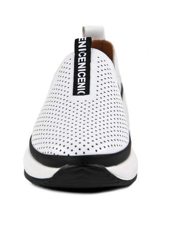 Слипоны женские лето <NU622-011 бел/к>