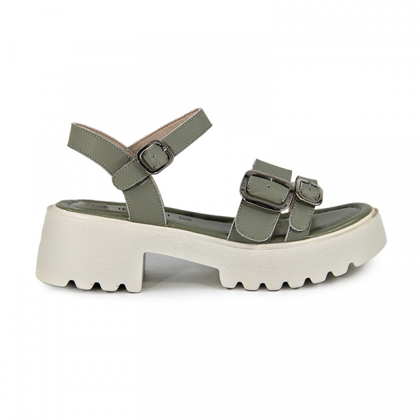 Сандалии женские <31W27-21-033= зел/к>