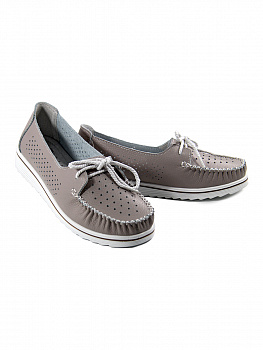 Мокасины женские лето <P392-052 серы/к>