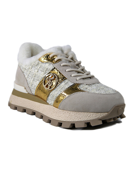 Кроссовки женские зимние <908-8-5 беж/з+т>