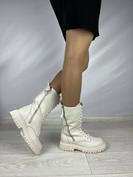 Полусапоги женские демис <T1503-1C беж/эко к>