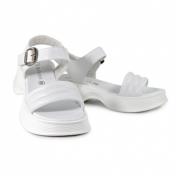 Сандалии женские <31W21-18-022 бел/к>