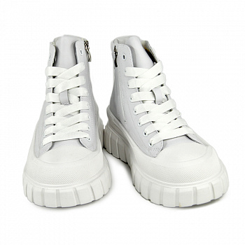 Кеды женские демис <1008-2= белый/к>