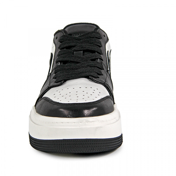 Кеды женские <2022-10-1= чер+бел/к>