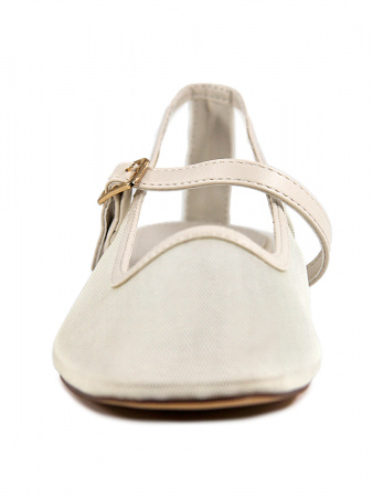 Балетки женские <EL-008-beige бежевый/к+з>