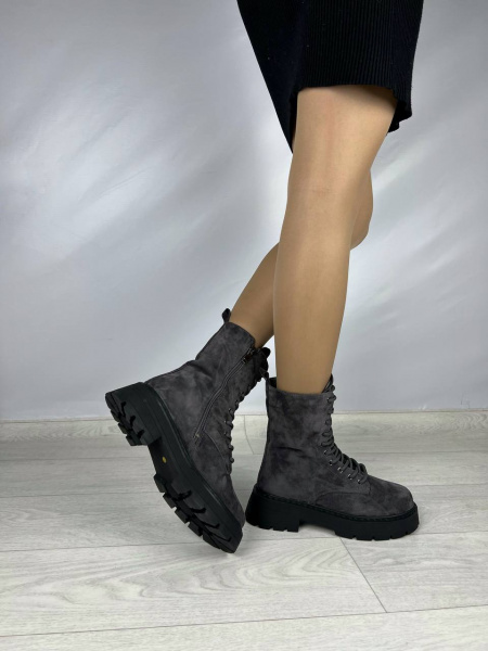 Ботинки женские зимние <PAK2757-7802-1YM= серый/з>