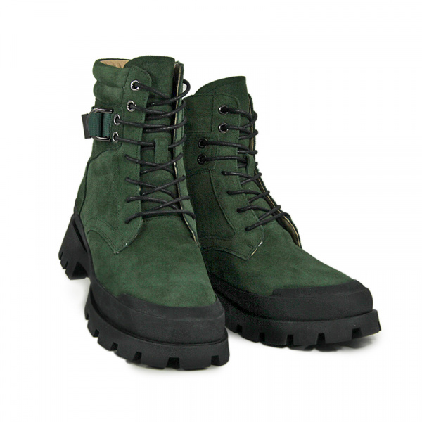 Ботинки женские зимние <K-ZZM-96670-1-441X= зел/з>