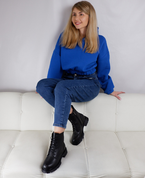 Ботинки женские зимние <RJ141-020 ч/к>