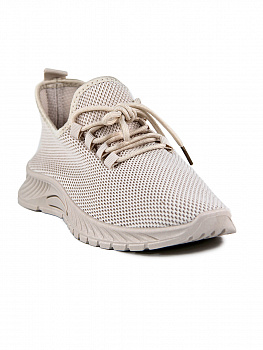 Кроссовки женские лето <909-3 бежевый/текстиль>