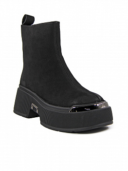 Ботинки женские зимние <1865-6029-1MGR ч/нубук>