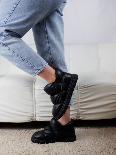 Дутыши женские зимние <J2516-1 ч/эко к>