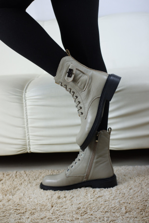 Ботинки женские демис <21W10-19-105B серы/к>