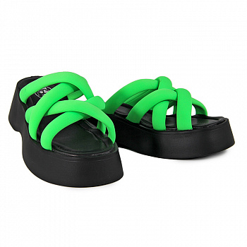 Сабо женские <AS6256-3= зеленый/к>