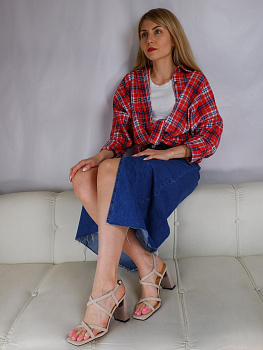 Босоножки женские <F1525-21233-5 беж/эко к>