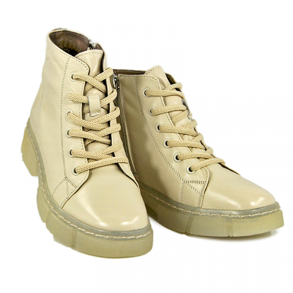 Ботинки женские зимние <21W10-11-120Z= беж/к>