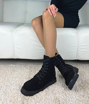 Ботинки женские зимние <K-ZZM-88030-5-21= чер/з>