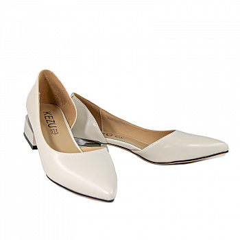 Туфли женские лето <W2310-2867-5= беж/эко к>