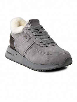 Кроссовки женские зимние <1998-3-2M серы/з+к>