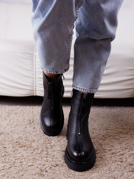 Ботинки женские зимние <SHD2819-1 ч/к>