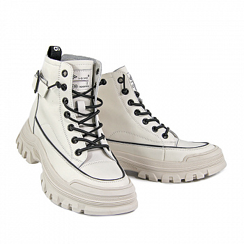 Кеды женские демис <82518-M/8= бел+чер/к>