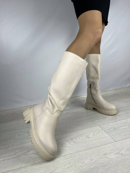 Сапоги женские зимние <PW2238-H184BYM= беж/к>