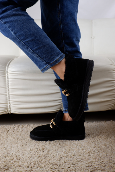 Угги женские зимние <EAO-ZM95283= чер/з>