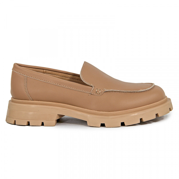 Лоферы женские <K-S-6956-5-70=темно-беж/к>