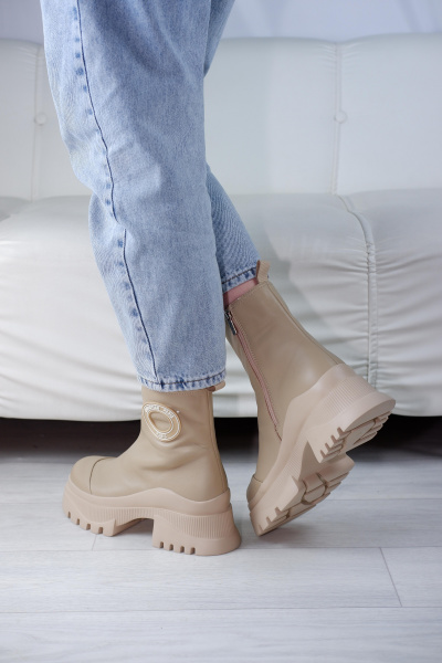 Ботинки женские демис <RC177-19-2= беж/к>