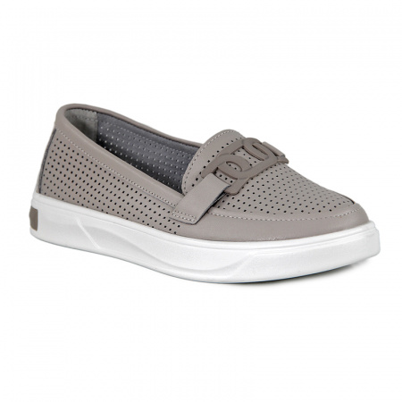 Слипоны женские лето <12F5-47-120= св-серы/к>