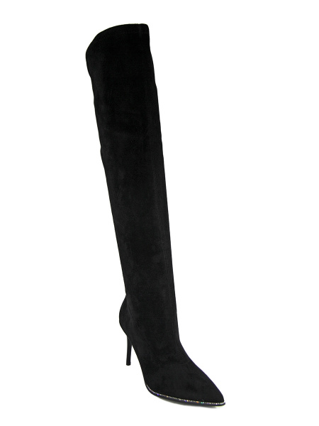 Ботфорты женские демис <DAQ8831-7-1 ч/тек>