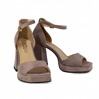 Босоножки женские <W2713-H1064-2 серо-роз/т>