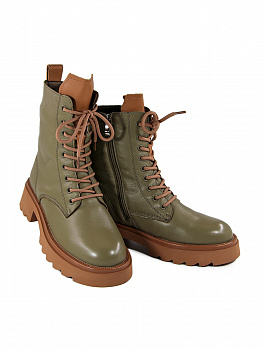 Ботинки женские зимние <DD6223GEPM зел/к>
