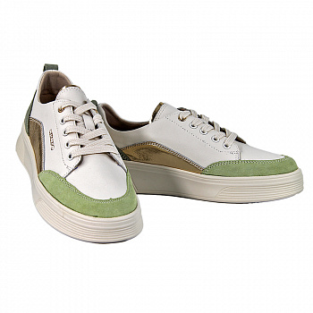 Кроссовки женские лето <K231-LB-03-Z= зел+беж/з+к>