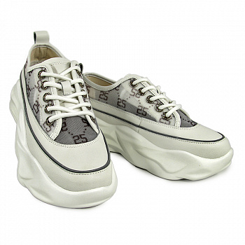 Кеды женские лето <31V1-2-013= бел/к>