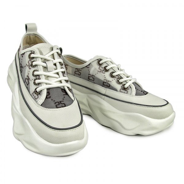 Кеды женские лето <31V1-2-013= бел/к>