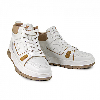 Кеды женские демис <C2766-5= бел+кор/эко к>