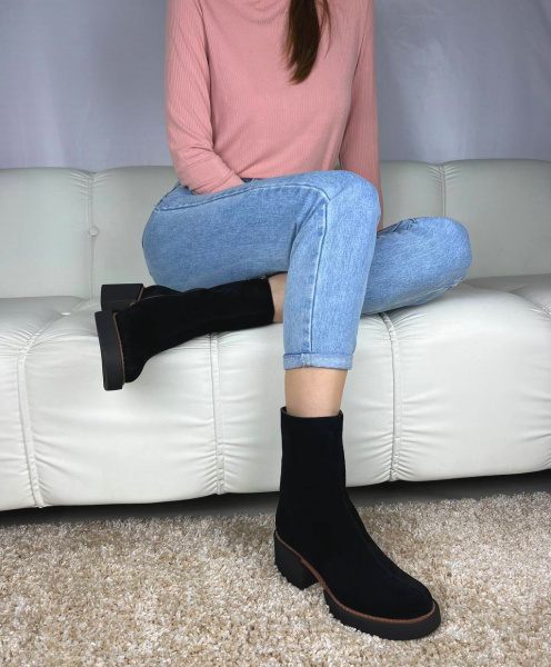 Полусапоги женские зимние <D05404M-5746= ч/з>