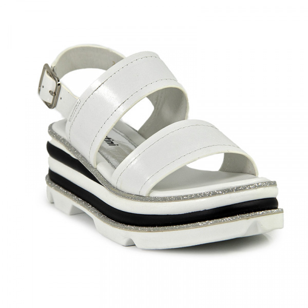 Сандалии женские <2165-B= белый/нат лак к>