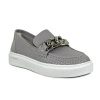 Слипоны женские лето <K-S-81957-2= серый/к>