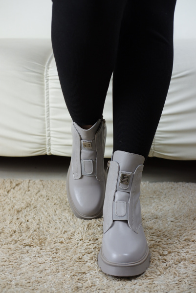 Ботинки женские демис <32W17-23-105B серы/к>