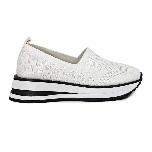 Слипоны женские лето <BF8-22738-2= бел/тек>