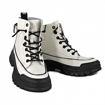 Кеды женские демис <82518-H/8= бел+чер/к>