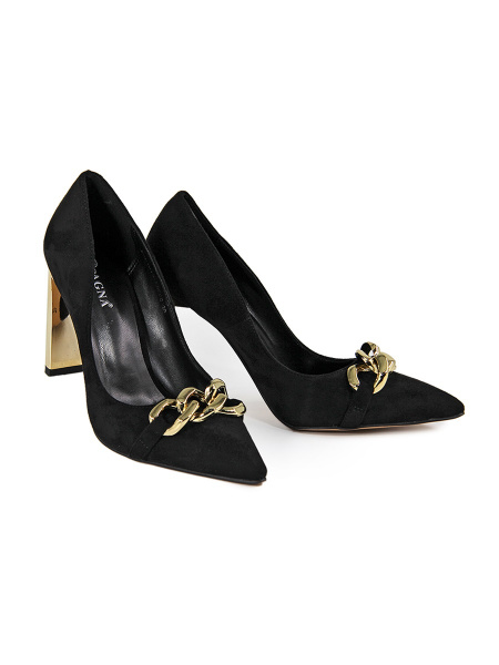 Туфли женские <P-D1013-K3382 ч/тек>