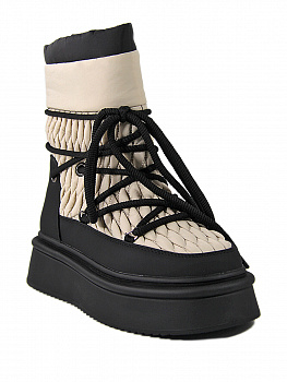 Дутыши женские зимние <LF81160-1 беж+чер//к+тек>