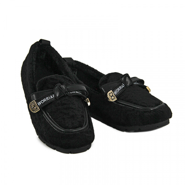 Мокасины женские зимние <Y8858-7= чер/тек>