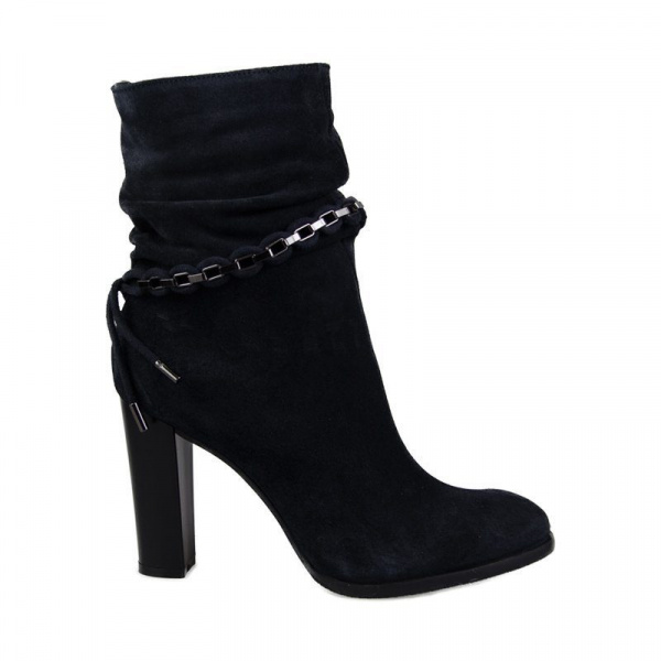 Ботильоны женские зимние <970-06-RTA-16-CM син/з>