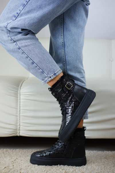 Дутыши женские зимние <711-233 ч/к+т>