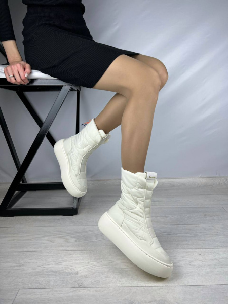 Дутыши женские зимние <BD1263B= белый/тек>