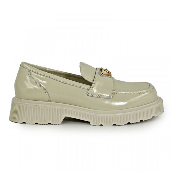 Лоферы женские <906M= беж/к>